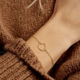 thumbnail image 2 of Stainless Steel Bracelet European And American Fashion Simple Hollowed Out, 2 of 3