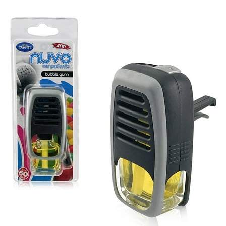 Tasotti Car Perfume Air Freshener, Essential Car Air Freshener for Long-lasting Scent and Car Odor Eliminator, Nuvo Car Perfume Collection, Bubble Gum