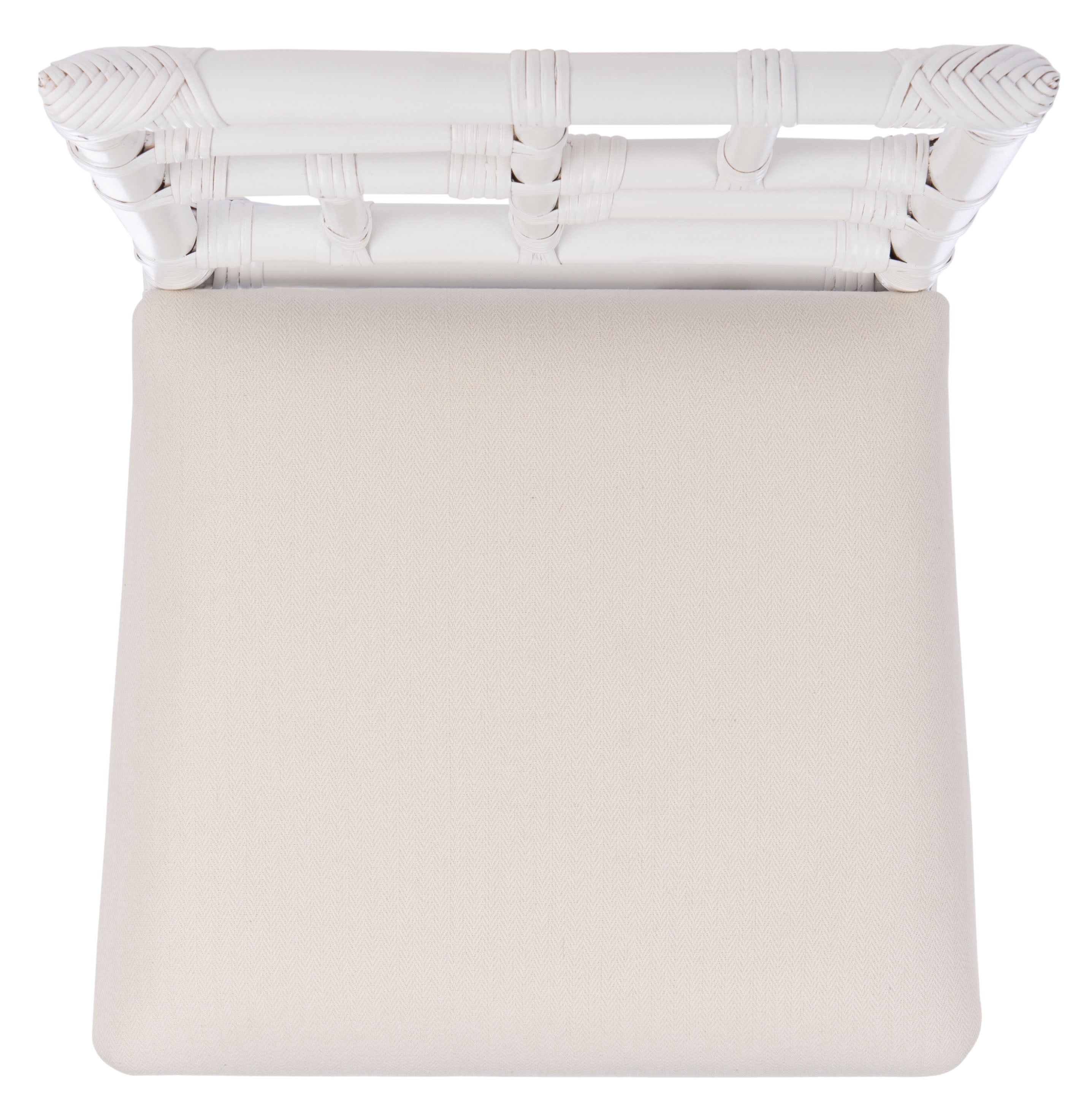 SAFAVIEH Christine Glam Accent Chair w/Cushion, White, Set of 2