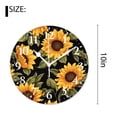 thumbnail image 2 of 10 Inch Wall Clock Battery Operated Silent Clock Decorative for Office, Kitchen, Outdoor, Living RoomSeamless Pattern with Sunflowers Beautiful, 2 of 4