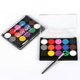 thumbnail image 2 of 15 Colors Artist Washable Kids Face Watercolor Paint Solid Pigment Makeup Tool, 2 of 9