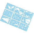 thumbnail image 2 of 9 hojas de pegatinas navideñas para ventana, de Navidad, ventana de cristal, calcomanía para , Mural de puerta para nevera, hogar, Gloria Se aferra a la ventana, 2 of 9