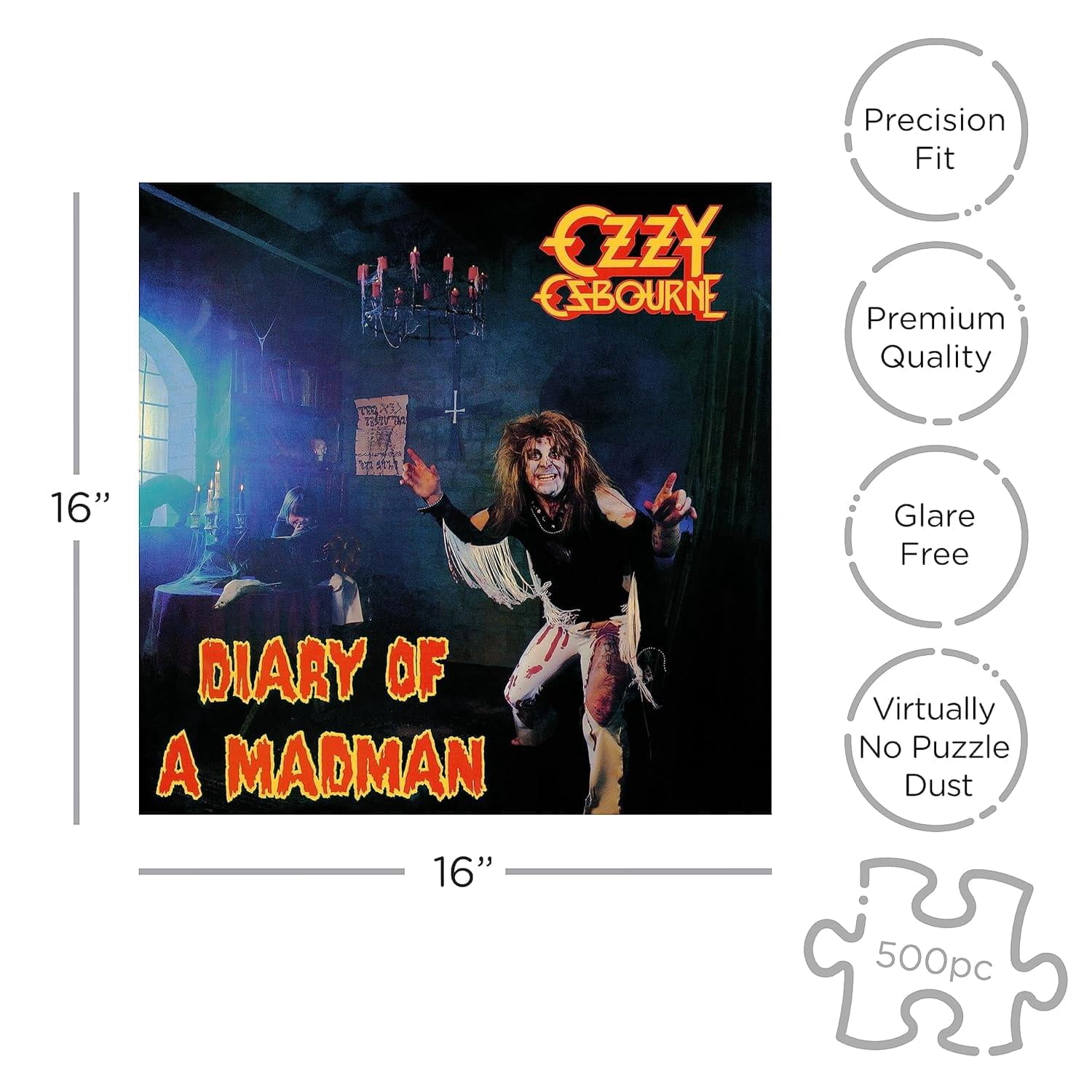 Ozzy Osbourne Diary Of A Madman 500 Piece Jigsaw Puzzle - Walmart.com