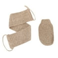 thumbnail image 3 of Bath Towels Product Category Focused Title for Natural Exfoliating Back Scrubber - Bath & Shower Body Brush with Handle - Machine Washable Bath Accessory, 3 of 7