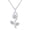 White Gold, variant on 1/20 CT White Natural Diamond Encrusted Leaf Pendant Necklace 14k White Gold Over Sterling Silver with 18" Chain (I-J Color, I2-I3 Clarity)
