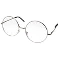 thumbnail image 5 of Grinderpunch  Non-Polarized Round Circle Metal Frame Non-Prescription Large Clear Lens Women Adult Glasses, 5 of 6