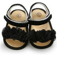 thumbnail image 3 of Infant Baby Girls Summer Sandals with Flower Soft Sole Newborn Toddler First Walker Crib Dress Shoes, 3 of 6