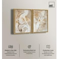 thumbnail image 2 of Golden Luxe Abstract Pair Set Canvas Neutral Abstract Art by Art Remedy, Gold Frame, 24 x 36, 2 of 6