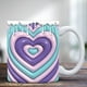 thumbnail image 2 of Pisexur Batería de cocina Tazas con efectos visuales tridimensionales, taza de café de cerámica con forma de corazón para San Valentín, taza de agua para pareja, rega para la cocina del hogar, 2 of 7