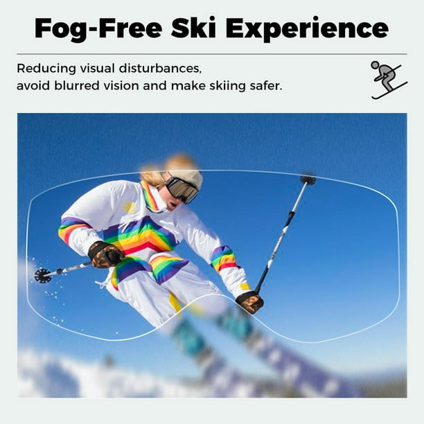 Lunettes de ski et snowboard magnétiques pour hommes, femmes et jeunes,  protection UV et design OTG, bande noire