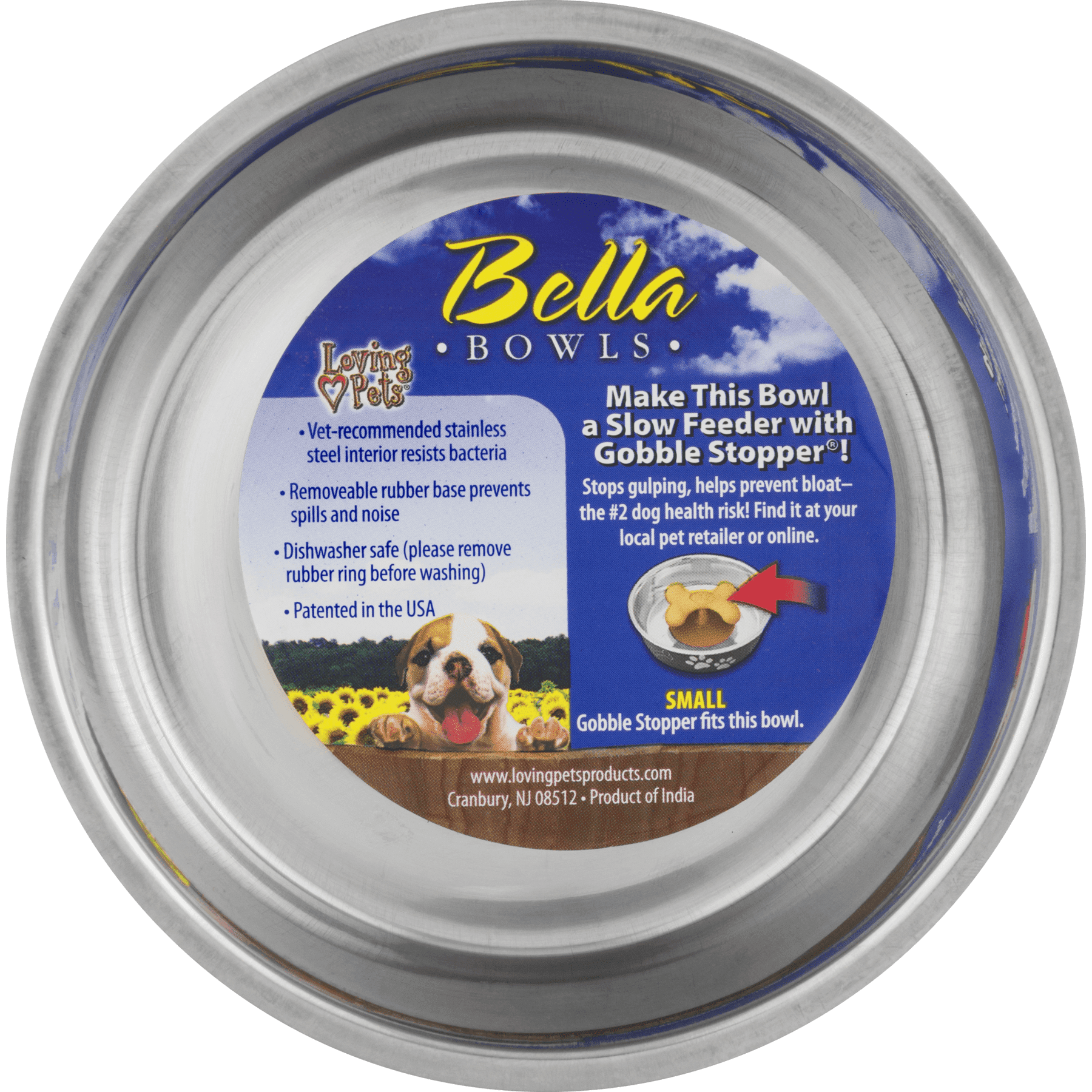 Bella Bowls Loving Pets Small Blueberry, 1.0 Ct