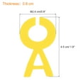 thumbnail image 2 of 26Pcs Wine Glass Charm, Silicone Wine Glass Marker for Champagne Flute Cocktails Yellow Alphabet (A to Z) Letter, 2 of 6