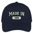 thumbnail image 1 of Trendy Apparel Shop 50th Birthday - Made In 1968 Embroidered Low Profile Cotton Baseball Cap, 1 of 2