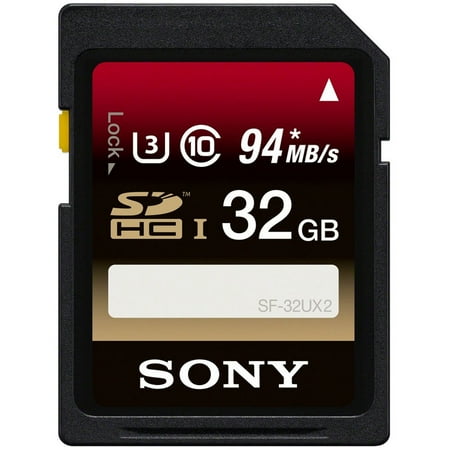 Sony 32GB Class 10 UHS-1/U3 SDHC up to 94MB/s Memory Card