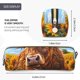 thumbnail image 3 of Easygdp Cloud Sky Sunflower Cow para Estuche de Lápices de Cuero, Estuche de Papelería de Cuero, Estuche de Gran Capacidad con Cremallera, 3 of 7