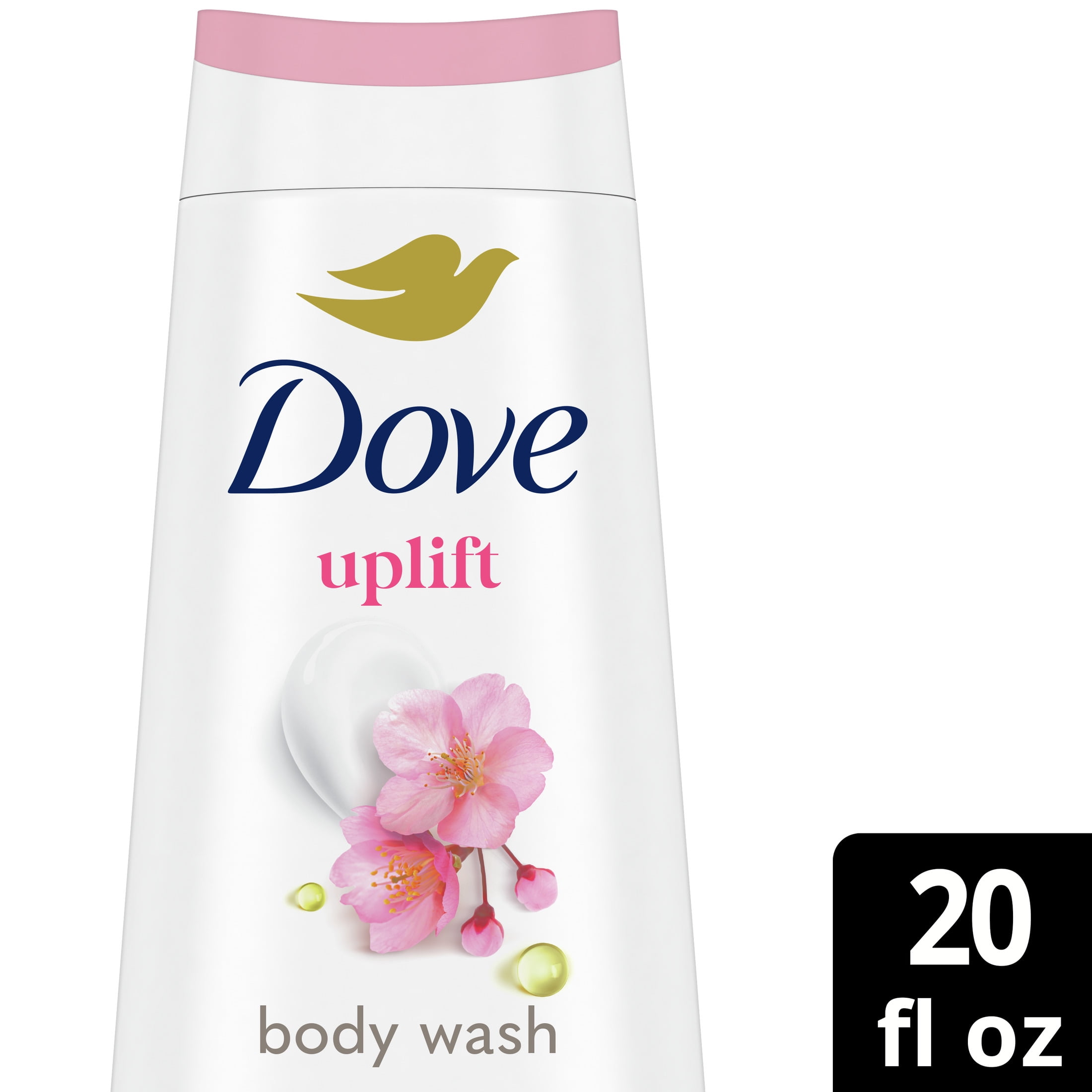 Dove Body Wash for Women Sakura Blossom & Yuzu Moisturizing Skin Cleanser with No Sulfates No Parabens, 20 oz