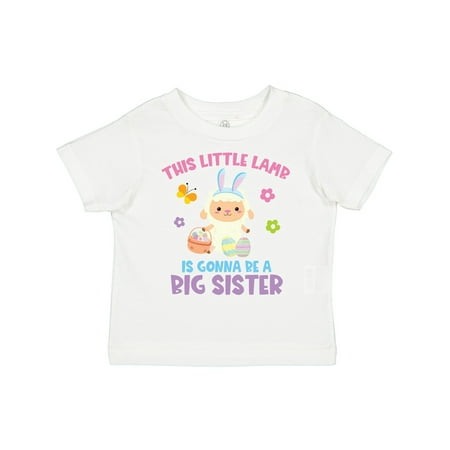 

Inktastic Easter This Little Lamb is Gonna Be a Big Sister Gift Toddler Toddler Girl T-Shirt