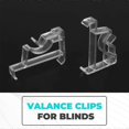 thumbnail image 5 of 2 Inch Clear Blind Clips for Valance, Hidden Valance Clips for Wood or Faux Wood Horizontal Blinds V, 5 of 5