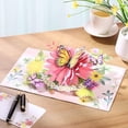 thumbnail image 2 of Pop Up Birthday Cards For Women&Wife, Beautiful Flowers and Monarch Butterfly, Elegant, Floral 3D Happy Birthday Greeting Cards, Ideal Gift for Mom, Sister, Her, Grandma, Aunt, Daughter, Stepmother, 2 of 6