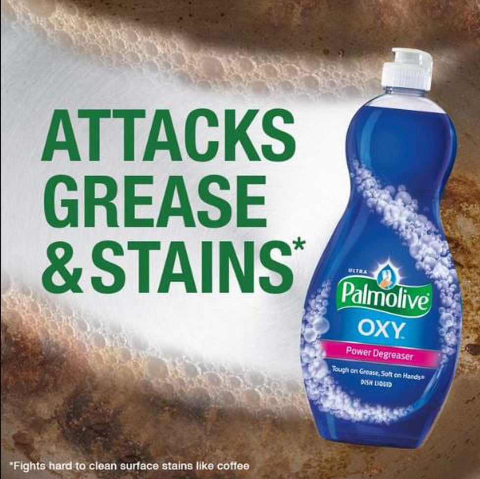 Palmolive Oxy Power Degreaser Liquid Dish Soap, Fresh Scent, 20 Fluid Ounce - 4 Pack
