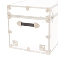 thumbnail image 3 of Rhino Trunk & Case XXL Leather Embossed Vinyl Trunk, College, Home & Office Storage 36"x18"x18" (White), 3 of 5