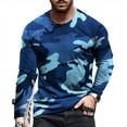 thumbnail image 4 of Wancir Mens Shirts Long Sleeve Casual Stylish Camouflage Print Workout Crewneck Sweatshirts Loose Fit Camo Pullover Tees, 4 of 5