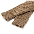 thumbnail image 2 of Leg Warmers Women's Fashion Knitted  Long Boot Socks, 4 Pairs Knee High Cable Knit Thermal Winter Sleeve for Lady(Black,White,Brown,Gray), 2 of 8