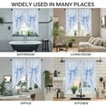 thumbnail image 3 of Cute Bow Swag Valances for Windows, Kitchen Window Curtains Over Sink, Blue Bowknot Minimalist Solid Color Window Treatment Curtains for Living Room/Bedroom Curtains 2 Panel Sets 36"x45", 3 of 8