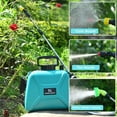 thumbnail image 2 of Battery Powered Sprayer 1.35 Gallon/5L, Electric Sprayer, USB Rechargeable Handle and Retractable Wand, Garden Sprayer with 3 Mist Nozzles and Adjustable Shoulder Strap for Garden,Lawn,Cleaning-Green, 2 of 7