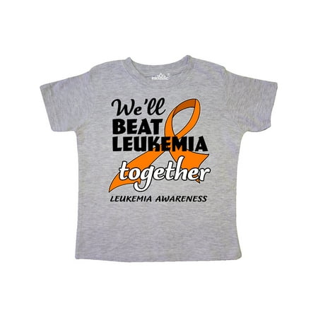 

Inktastic We ll Beat Leukemia Together- Leukemia Awareness Gift Toddler Boy or Toddler Girl T-Shirt