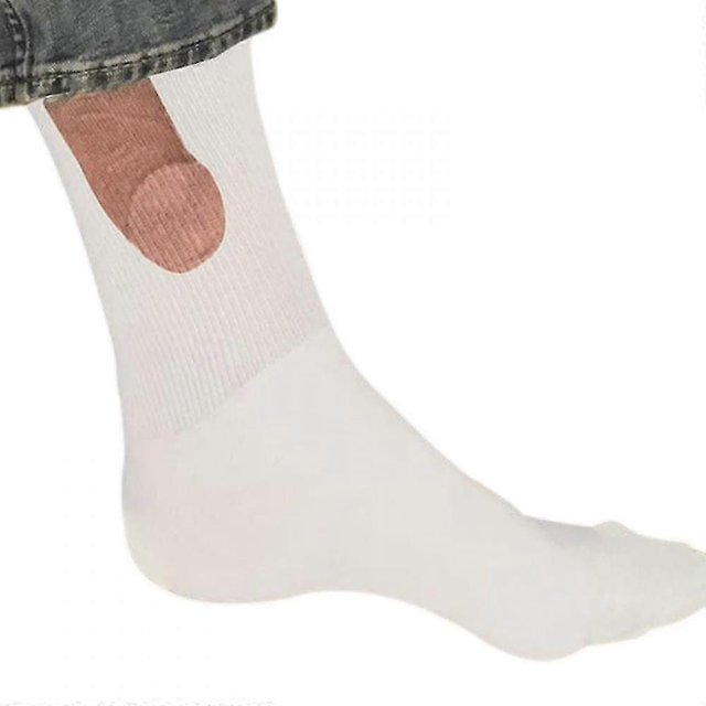2 Pairs Novelty Socks Exposed Women Man Novelty Funny Socks PRS JJW