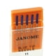 thumbnail image 1 of Agujas Janome Blue Tip para todos los modelos, paquete de 5 unidades, 1 of 1
