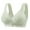 Green, variant on Comfortable Bras for Old Women, No Underwire Support Full Cup Lingerie, Front Closure Push up Brassiere