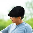 thumbnail image 3 of Gorra de Hombre Yinane Plana a Cuadros Boina Negro, 3 of 8