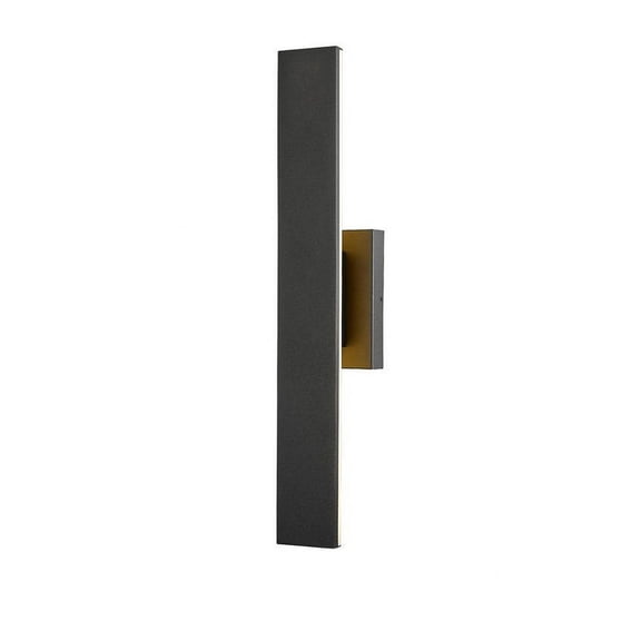 5006-24BK-LED-Z-Lite-Stylet - 24W 2 LED Outdoor Wall Mount In Modern Style-3.75 Inches Tall and 4.75 Inches Wide