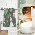 thumbnail image 7 of Yayeee 100% Cotton Hand Towels for Bathroom 16" x 28" Soft Absorbent Kitchen Towel, Green Christmas Trees, 7 of 7