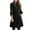 Black, variant on MIUOWANP Puffer Jacket Womens XS Women's Solid Color Lapel Button Cardigan Long Sleeved Top Jacket Beige L