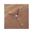 thumbnail image 4 of Kiapeise Newborn Baby Boys Girls 2pcs Summer Outfits Solid Color Short Sleeve Romper + Shorts Infant Ribbed Waffle Clothes Set, 4 of 9