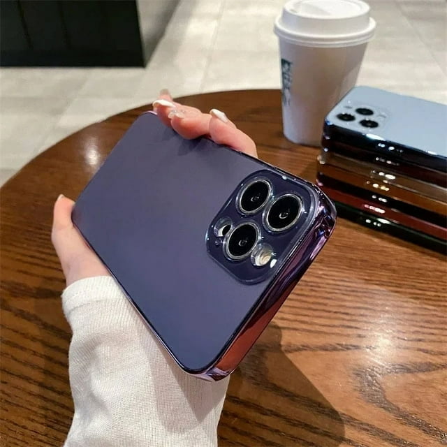 For IPhone 15 Pro Max plus Original Color Advanced Sense Phone Case Frosted Thin 14 pro max Anti-fingerprint 13 12 Electroplated