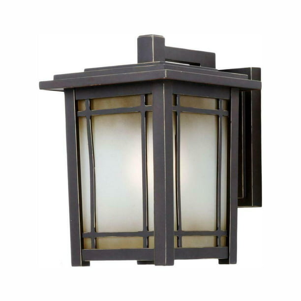 Home Decorators Collection Port Oxford 1 Light Oil Rubbed Chestnut Outdoor Wall Lantern Sconce New Open Box Com - Home Decorators Collection Medium Exterior Wall Lantern Port Oxford