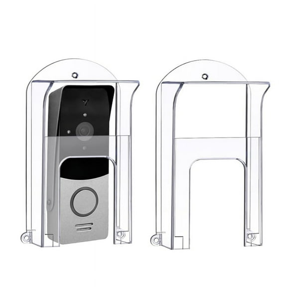 2Pcs Transparent Plastic Doorbell Rain Cover Doorbell Waterproof Protector Doorbell for Ring 1/2/3/4/Pro/Pro 2/