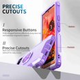 thumbnail image 6 of Dteck Google Pixel 6 Case, Google Pixel 6 Case with Finger Ring Holder Kickstand, Military Grade Stand Cover Phone Cases Compatible for Google Pixel 6, Purple, 6 of 8