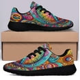 thumbnail image 3 of Hippie Peace Sign Shoes Sneakers Black Size 3.5, 3 of 7