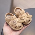 thumbnail image 6 of Shachafan Summer Baby Sandals For Toddlers Breathable Soft Sole With Bow Embroidered Design And Grip Toddler Boys Sandals Size 4, 6 of 9