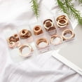 Phlegsive 80pcs Solid Copper Washers Assorted Copper Gasket Washers