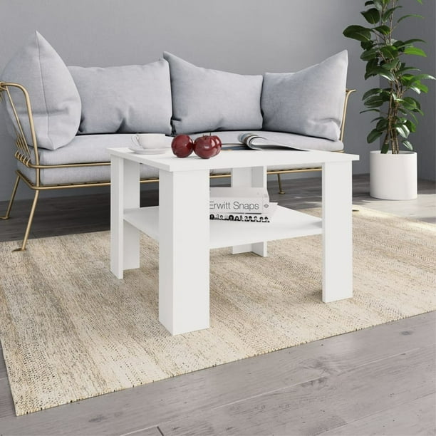 Vidaxl Coffee Table White 23 6 X23 X16 5 Chipboard Com Vidaxl Coffee Table White 23 6 X23, Rotating Coffee Table Nz