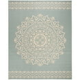 thumbnail image 4 of SAFAVIEH Beach House Braiden Medallion Indoor/Outdoor Area Rug Cream/Aqua, 7'10" x 10', 4 of 9