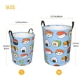 thumbnail image 5 of Kll Kawaii Sushi (2) Waterproof Foldable Laundry Hamper Bucket With Handles For Storage Bin,Kids Room,Home Organizer (Medium), 5 of 8