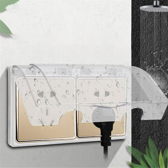Boovnll Tool Kit, Type 86 Splashproof Box Adhesive Transparent Socket Protective Cover, Tool Set, Home Essentials, Household Essentials