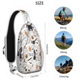 thumbnail image 5 of Sling Backpack,Trick or Treat Halloween Pattern Crossbody Bag with Water Bottle Holder,Waterproof Sling Bag for Men/Women with Chest Phone Holder for Hiking,Travel, 5 of 6